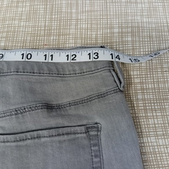 PACSUN Women's Ankle Jegging Jeans Size 29 Distressed Raw Hem Gray Denim Stretch - Picture 9 of 12